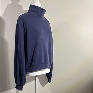 Time and Tru Men's Deep Blue Turtleneck Sweater